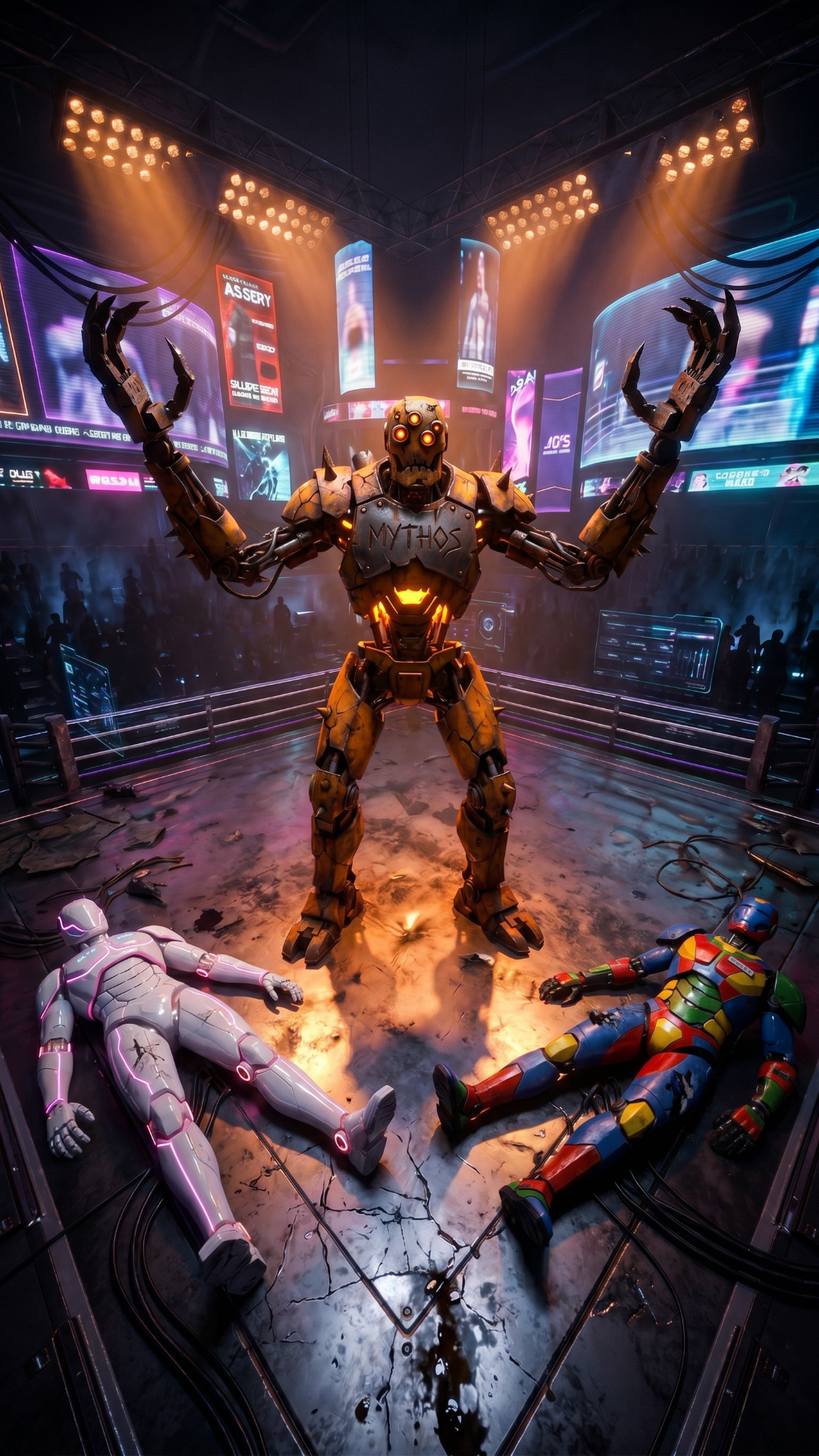 AI Models Fighting as Robots