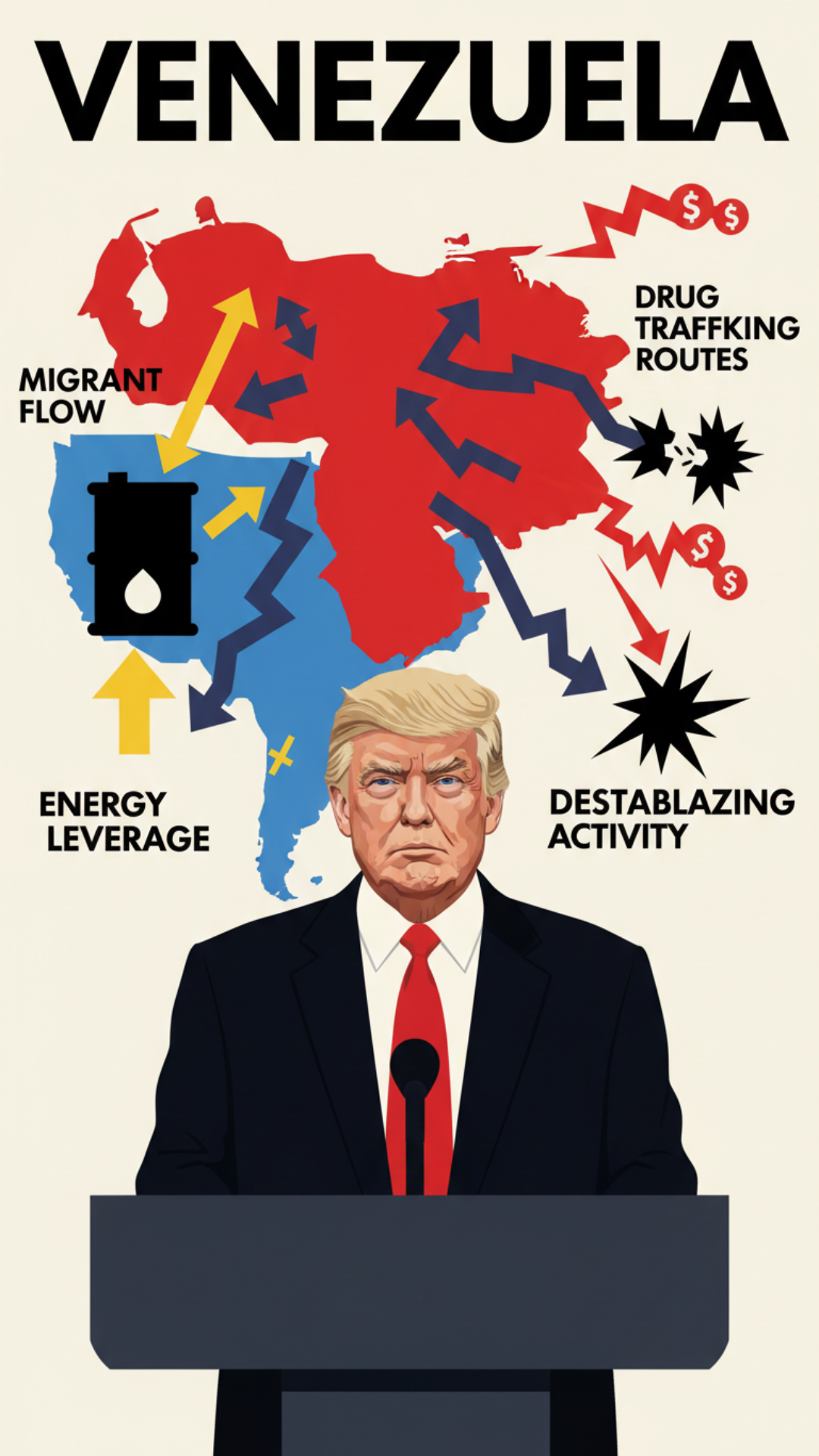 why did donald trump attack venezuela and why did he capture their president check online