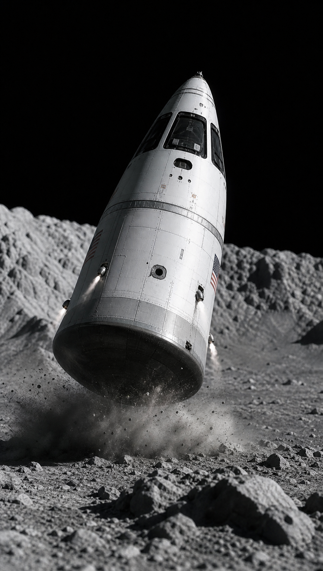 Moon Mission — 9-Scene Content Flow
1. Launch Pad Astronaut
Clip content:
A third-person cinematic view of an astronaut standing outside a huge rocket on the launch pad, with the rocket towering overhead. The launch site feels dramatic and high-stakes, with support structures, floodlights, mist, and smoke around the base.
First frame:
A wide cinematic shot from ground level. The astronaut stands in the foreground facing the rocket, the massive rocket dominates the background, and the launch tower rises beside it. Early dawn or bright daylight works well.
Connects to:
Scene 2 — Earth-to-Space Rocket Launch
2. Earth-to-Space Rocket Launch
Clip content:
The rocket launches from Earth, blasting upward through flames, smoke, and clouds. This clip covers the full ascent in a time-compressed cinematic way: the rocket rises from the launch pad, climbs through the lower atmosphere, passes beyond airplane flight level, breaks through the upper atmosphere, and reaches outer space. Earth’s curvature gradually becomes visible as the sky shifts from blue to black.
First frame:
The rocket still attached to the launch pad at ignition moment, engines glowing bright underneath, smoke beginning to billow outward.
Comes from:
Scene 1 — Launch Pad Astronaut
Connects to:
Scene 3 — Detach Capsule in Space
3. Detach Capsule in Space
Clip content:
Now in space, the rocket is seen with its fuel body and crew capsule still connected. This is the major decision point. The user can detach correctly, or fail to detach.
First frame:
A clean space shot of the rocket drifting above Earth, with the blackness of space behind it and the crew capsule visibly attached to the main fuel body.
Comes from:
Scene 2 — Earth-to-Space Rocket Launch
Connects to:
Scene 4 — Fail: Rocket Drifts Toward the Sun
Scene 5 — Detached Capsule Approaches Moon
4. Fail — Rocket Drifts Toward the Sun
Clip content:
The capsule never detaches, the rocket continues accelerating uncontrollably, and the spacecraft is shown heading deeper into space toward the Sun. The scene should feel like an obvious mission failure.
First frame:
The still-attached rocket speeding through space, with the Sun appearing larger and brighter ahead, and the craft slightly angled into a dangerous uncontrolled path.
Comes from:
Scene 3 — Detach Capsule in Space
Type:
Failure ending
5. Detached Capsule Approaches Moon
Clip content:
The crew capsule has successfully detached and is now traveling through space toward the Moon. The Moon grows larger ahead as the capsule glides through the darkness of space.
First frame:
A detached capsule floating cleanly in space, Earth smaller behind it and the Moon visible ahead in the distance.
Comes from:
Scene 3 — Detach Capsule in Space
Connects to:
Scene 6 — Over the Moon
6. Over the Moon
Clip content:
The detached craft is now flying over the Moon’s surface. This is the second major decision point. The user can deploy the moon lander, or incorrectly attempt landing with the cockpit/capsule.
First frame:
A cinematic overhead shot of the capsule moving above the Moon’s grey cratered surface, with sharp shadows and the lunar horizon curving away.
Comes from:
Scene 5 — Detached Capsule Approaches Moon
Connects to:
Scene 7 — Fail: Cockpit Landing Attempt
Scene 8 — Moon Lander Descent and Landing
7. Fail — Cockpit Landing Attempt
Clip content:
Instead of deploying the moon lander, the user attempts to land the cockpit/capsule directly on the Moon, which fails. The scene should clearly show that this was the wrong craft for landing.
First frame:
The cockpit/capsule descending awkwardly toward the Moon at the wrong angle, looking unstable and not suited for surface landing.
Comes from:
Scene 6 — Over the Moon
Type:
Failure ending
8. Moon Lander Descent and Landing
Clip content:
The moon lander has been deployed and descends toward the lunar surface. Dust rises as it lands successfully on the Moon.
First frame:
The moon lander suspended above the Moon surface in descent, landing legs visible, with craters and dusty terrain below.
Comes from:
Scene 6 — Over the Moon
Connects to:
Scene 9 — Moonwalk, Flag Planting and Success Ending
9. Moonwalk, Flag Planting and Success Ending
Clip content:
A simple first-person view from inside the moon lander after touchdown. The astronaut exits the moon lander onto the Moon and plants the USA flag. The scene ends with the USA flag standing firmly on the Moon, lunar surface stretching outward, and Earth visible in the black sky as the triumphant mission-complete ending.
First frame:
A first-person interior cockpit-style view from inside the moon lander, looking toward the hatch or front window, with the Moon surface visible outside. The shot should feel like the astronaut is about to step out and complete the mission.
Comes from:
Scene 8 — Moon Lander Descent and Landing
Type:
Final success ending
Visual continuity note
To match what you want:
Only Scene 1 shows the astronaut fully in third-person outside the rocket.
The rest should mostly be:
exterior rocket/capsule shots
spacecraft shots
cockpit/interior shots
simple Moon environment shots
The final Moon sequence should be simple first-person view, starting from inside the lander, then exiting to plant the flag, ending with the flag and Earth visible from the Moon.