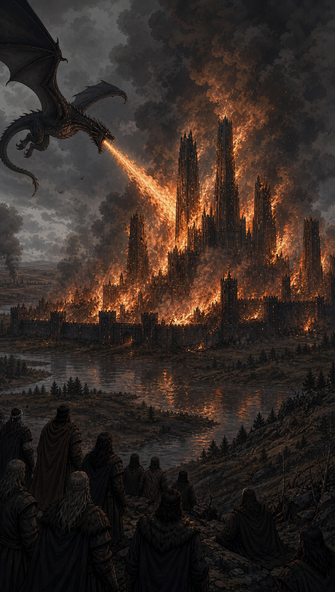 Update: 'show aegon before he started the war , then show the war what he cononquered in order and shwo the fianl boss fight scenes , then show him ruling and show his fsmily give hime personality a flambotant charcter adn show his sisters at relavnt part in cannon like i said check online
', Original prompt:'check online for actual story MAKE THIS A CINEMATIC STORY BEING NARRATED BY AEGON HIMSELF reflecting step by step and explaining his actions this is a draft -> The story world is Westeros during the era of Aegon the Conqueror’s unification of the Seven Kingdoms. The continent is fractured into multiple independent kingdoms plagued by centuries of bloodfeuds and warfare, each ruled by a lord entrenched in their own power struggles. Aegon Targaryen, a prince born of dragon blood, arrives with his two sister-wives, Visenya and Rhaenys, each bonded to massive dragons named Balerion, Vhagar, and Meraxes. These dragons are living weapons of immense power, capable of melting stone walls and darkening the skies with their wings.
The tone is epic, legendary, and primal, with themes of fire, war, conquest, unity forged from destruction, and the rise of a new order. The story arc follows Aegon’s campaign: the decisive destruction of Storm’s End and the death of King Argilac symbolizing the shattering of old powers; the pivotal Field of Fire where coalition armies are devastated by dragons; and the ultimate forging of a united realm under Aegon’s rule. The Iron Throne is a forged artifact from the swords of defeated foes, symbolizing brutal conquest but also the beginning of centralized governance. male sure to add the children Aegon Targaryen, had and what they became, who rulled next
The world’s rules emphasize the overwhelming dominance of dragons in warfare—sieges and armies alone cannot stand against them—and the interplay of political calculation where submission ensures survival. Aegon’s rule combines fearsome power with political wisdom, including reconciliation of rival houses and establishment of a new capital, King’s Landing. check online for actual story amd end with the next Ruler on the thrown '