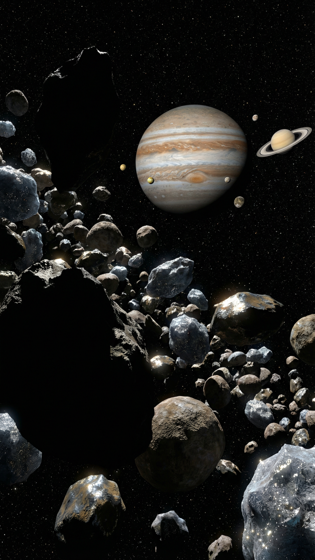 Show me the solar system from space , i want to see the full solar system going from the sun ,do this for all of planets or stars in the solar system that is relevant start from the sun to the edge of earths solar system create this interactive visual model , when showing any space entity/or planet make sure the next Planet or star is visible in the scene ,This is a Journey so we keep progression