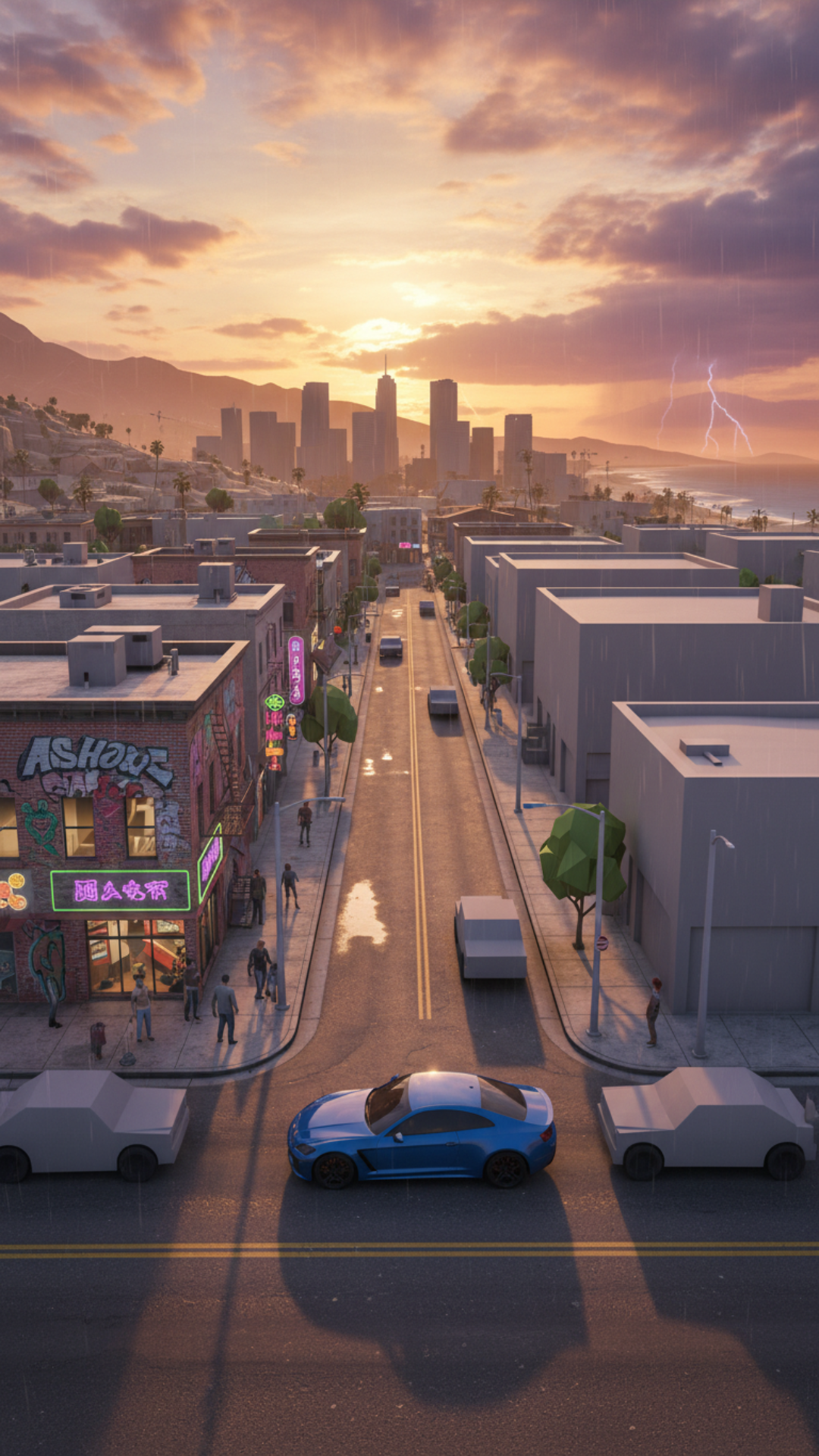 How Do Video game Creation Work use Gta v as an example and give me a step by step creation method showing the actual look of the game if played at dieffrent devlopment stages for visually , but give me a verbose and complete step by step explaination of the process rockstar used and similar game devs use