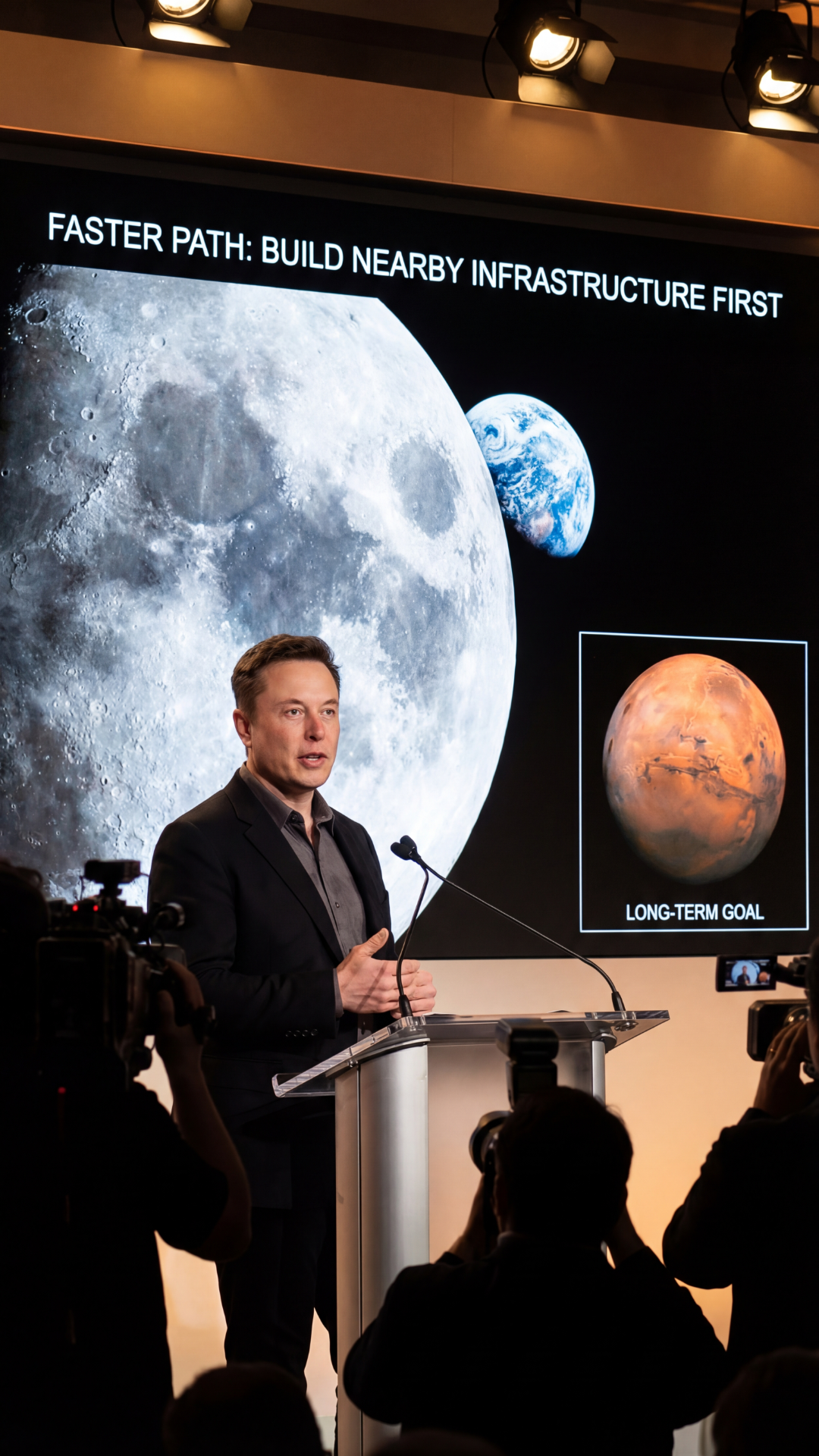 why did elon musk kill the mars plan and now he decided that the Moon is the best alternative check online