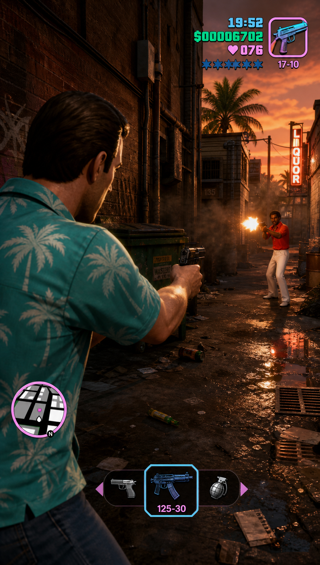 Update: 'do this agin make sure to add the Gta Ui and Tell The actual story in relation to mssions from the game in aseqeunce and depict that shot with game style ui Recap Gta Vice city ', Original prompt:'REcap Gta Vice City '