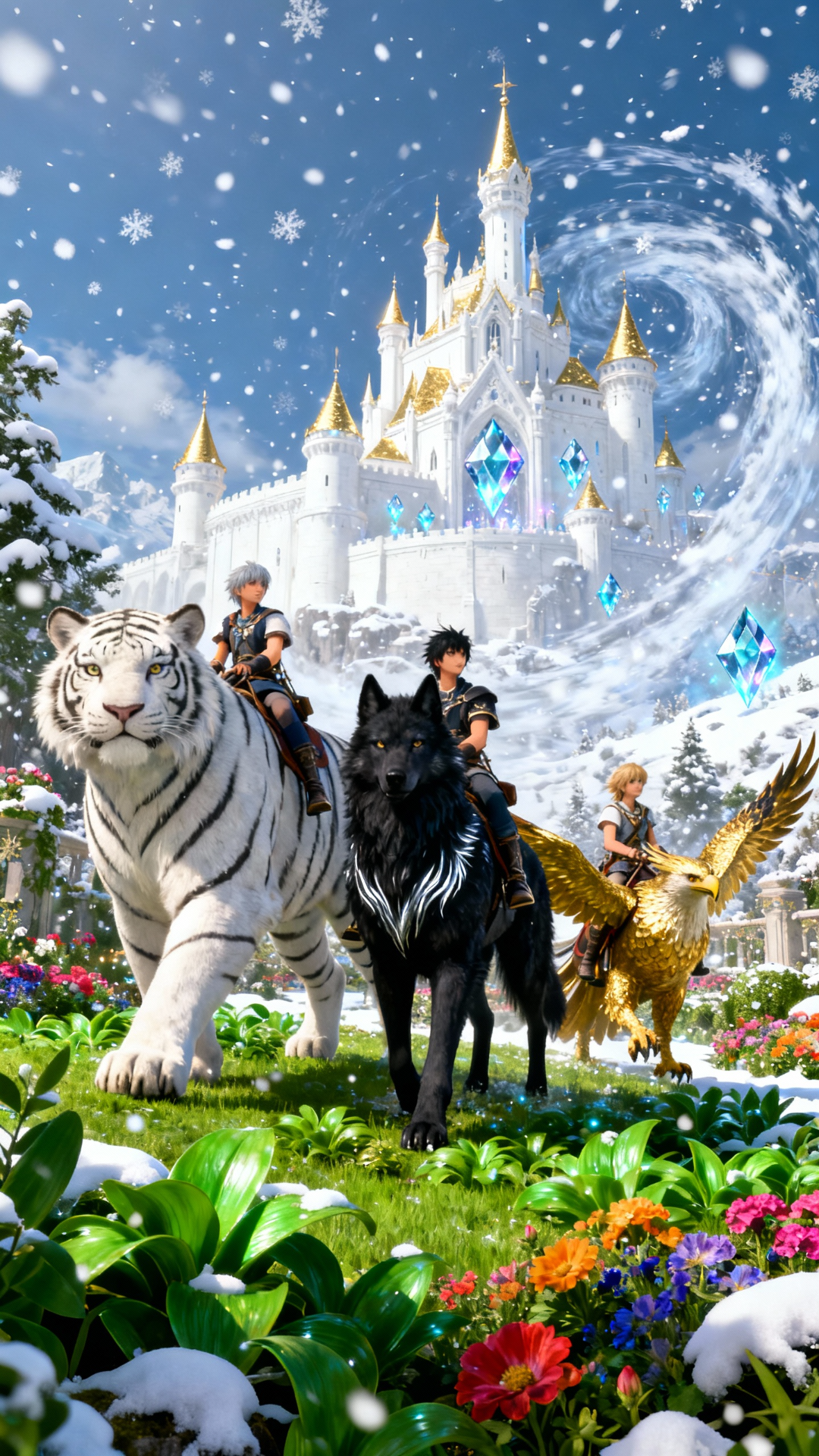 Introduction to a story i am creating called Haven Chronicles, Pretend You are A Guy named Static with Electric Shock Powers , (He is cute black 19 years with white dreads he , wears a white devil may cry Type jacket and attire, he wields two swords which conducts his electricity and he has a silver bow on his back, he rides a Giant horse size White Tiger ) First scene show Static Introducing the viewers to the haven universe using a serous Epic Tone . 2nd scene the story starts It was just another day , meteors fell from the sky , not shattering the ground like they should but they hand propulsion gasses that help them land , they flood the sky and out of these came out Demon Like Creatures ranging from orcs , to cyclopses , to Giant Bugs and Birds all invading new york city . scene 3 Humans Ran , tried to fight, with Fighter jets and Tech Enhanced armoured solders but all where defeated Brought to their knees, in the last Time of The last day as it was prophesied. scene 4 Humans Sacrificed Themselves for neighbours, Bravery Stood Firm and The Book Of Love was Unlocked , Giving Everybody from nurses to Soldiers , to those Captured by the invaders super powers(if these people are shown make sure its in a war torn place on earth). scene 5 The unleash of powers on all humans created a shock wave , this shockwave pushed the demons to the To LOcations around the hot side of the earth like africa and this shockwave flung most Humans to the colder side of the earth Norway, there where few Injuries but now we all could heal too . scene 6 After The dust settled we started rebuiding using new materials , new plants , creating new science, 3 humans on a patch of amazing garden , each of them have rideable horse size giant pets , around this patch of garden is a snow storm all taking place in a massive compound of a small meddile antique castle town where castles are all white with roofs and pillars of gold or diamond. scene 7 Static ends his narration: standing in front of the massive gate of this castle with his pet ,we know they are coming , we wait we train , We Found Haven, use this information to create a trailer for my story , static should narrate from start then tell me the story then end at the gate , last scene , make it professional